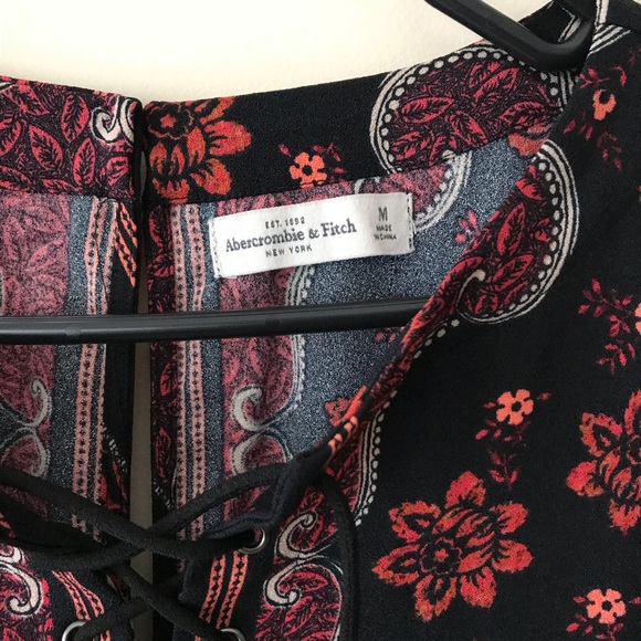 Abercrombie & Fitch boho lace-up shift dress - Picture 7 of 7